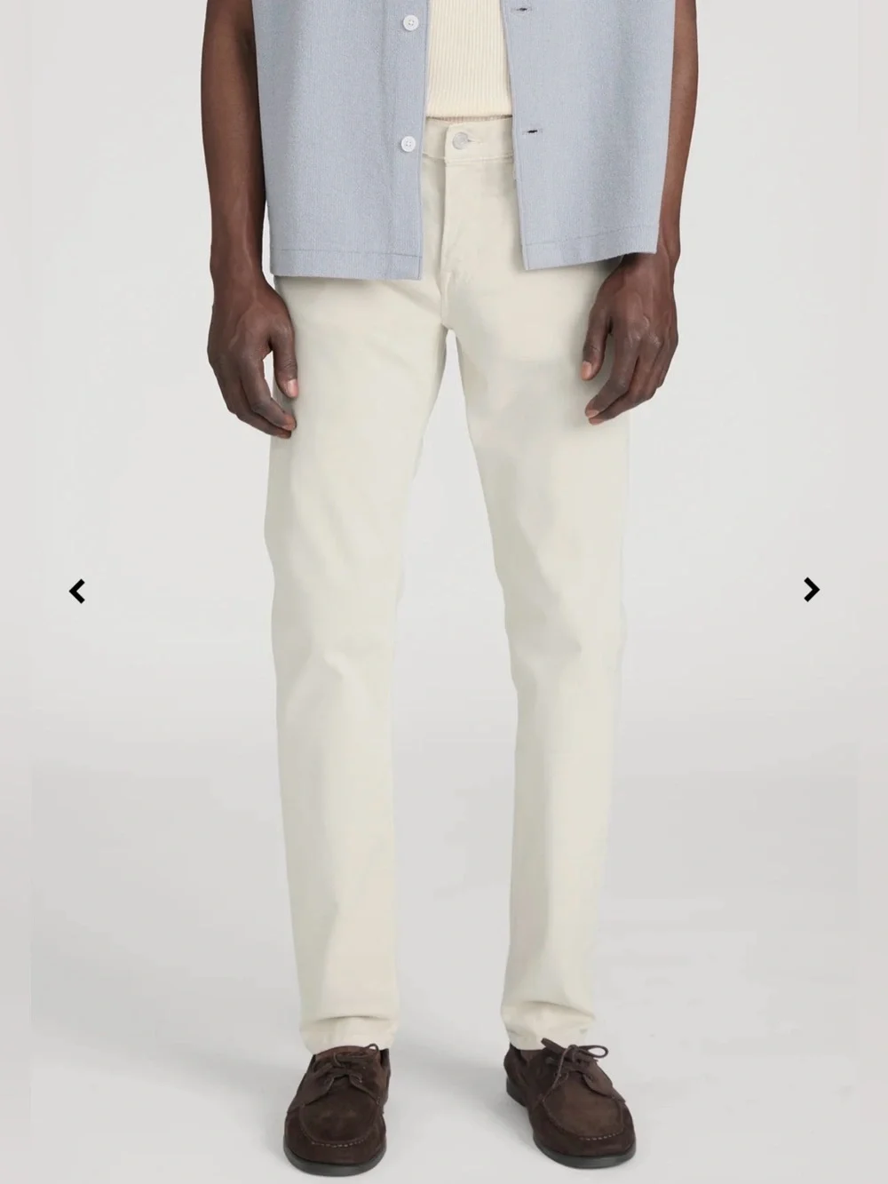 FRAME L'Homme Slim Brushed Twill Jeans Men's 30 Milk Beige Slim Fit Premium Pant